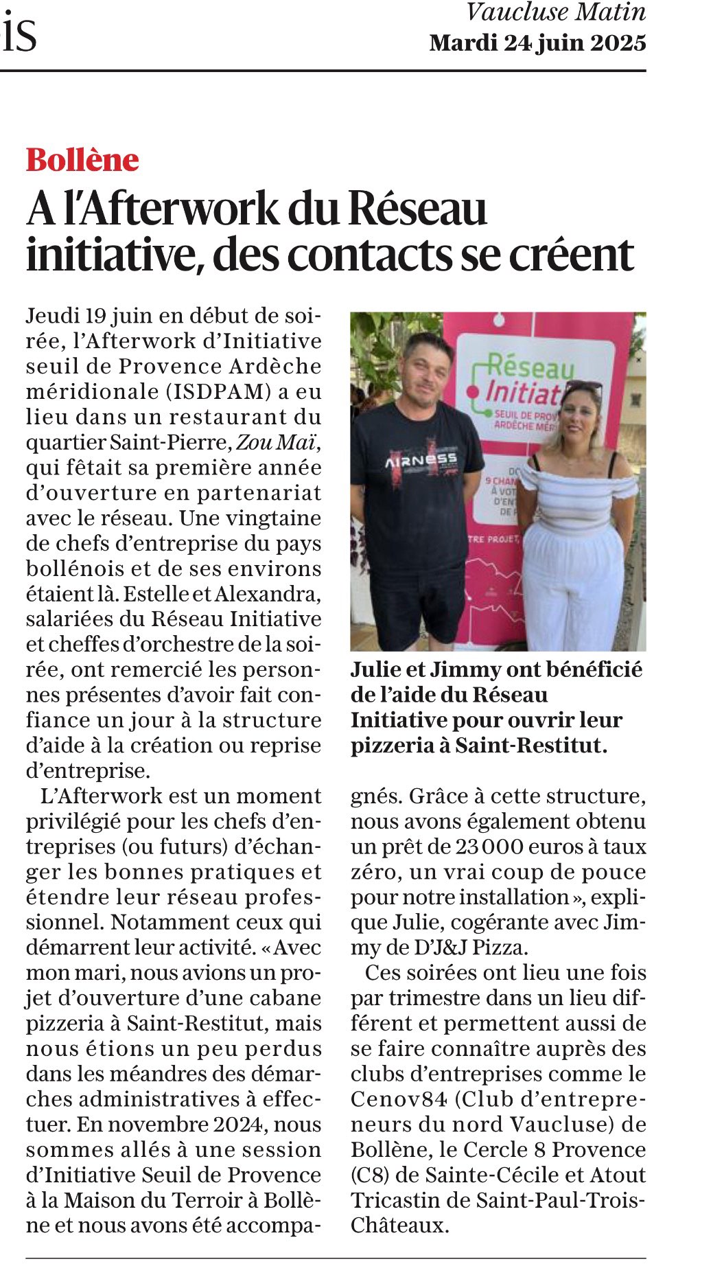 Julie etJimmy Rubillon - lauréats Initiative